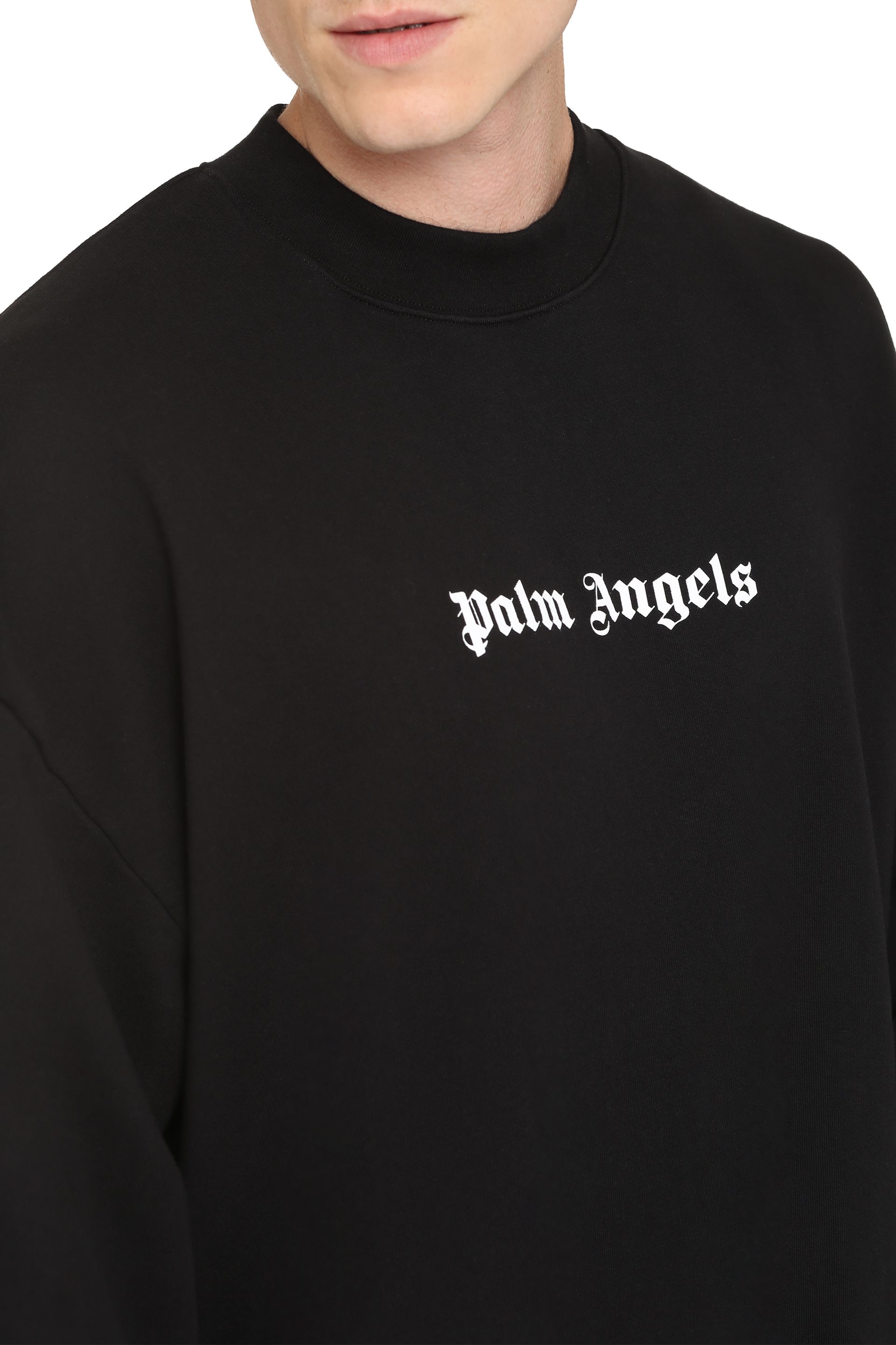 [Palm Angels] Sweatshirt FW23 PMBA074F23FLE0031001_BLACKWHITE