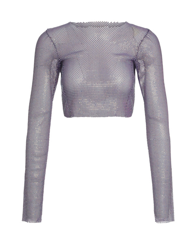 [Santa Brands] T-shirts Long Sleeve FW23 LONGSLEEVECROPTOP_PURPLE
