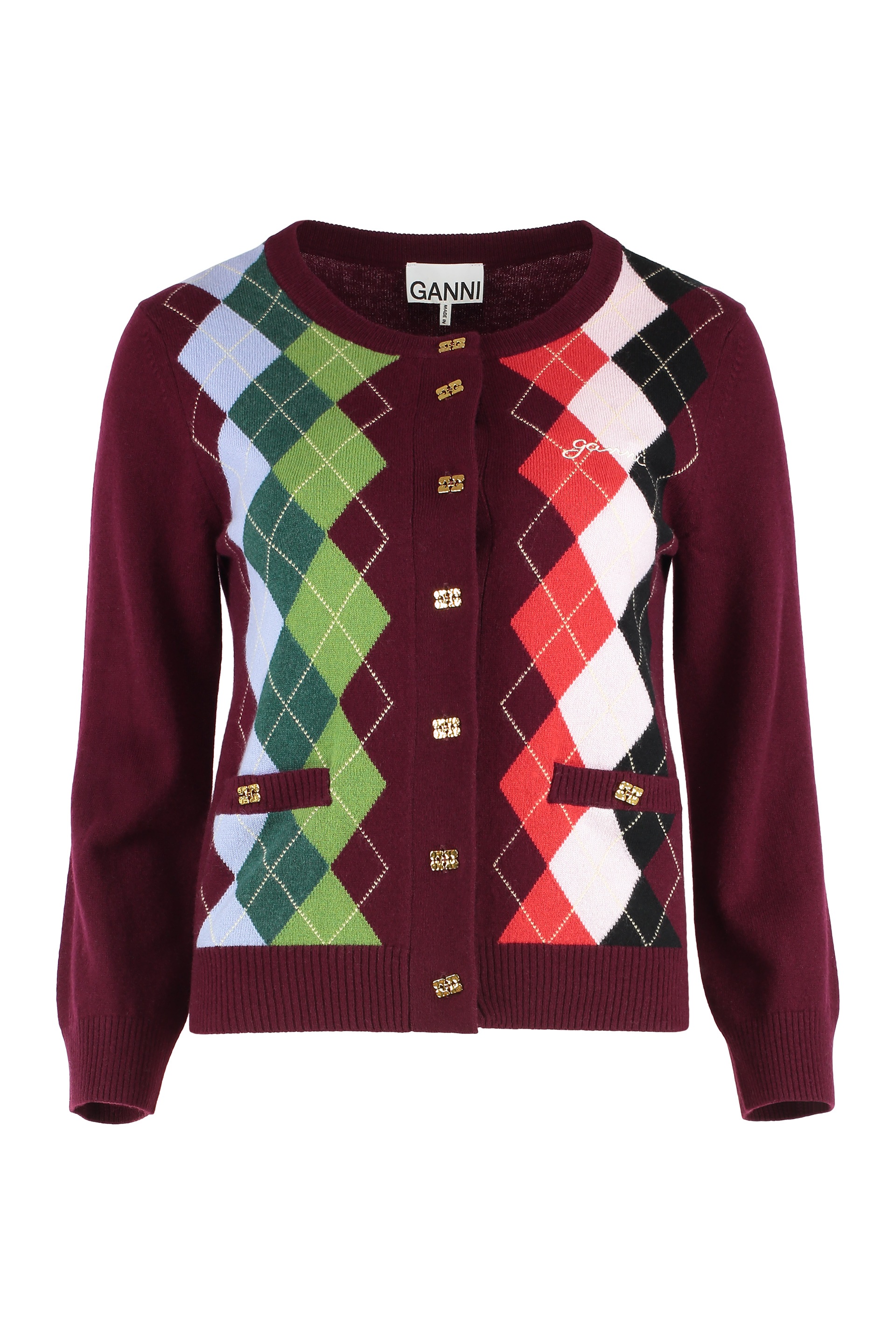 [GANNI] Cardigan FW25 K25322720_730