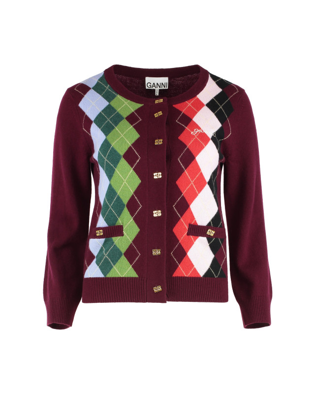[GANNI] Cardigan FW25 K25322720_730