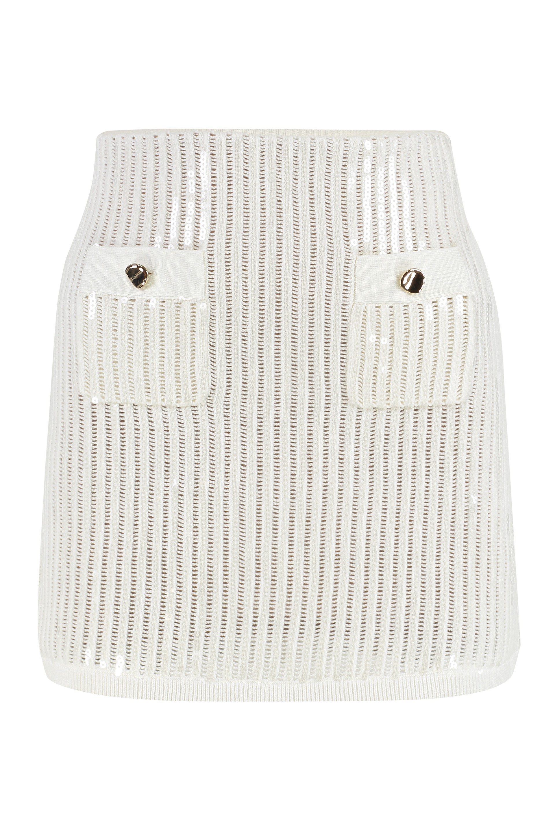[SELF PORTRAIT] Mini skirt SS25 SS25126SKW_WHITE