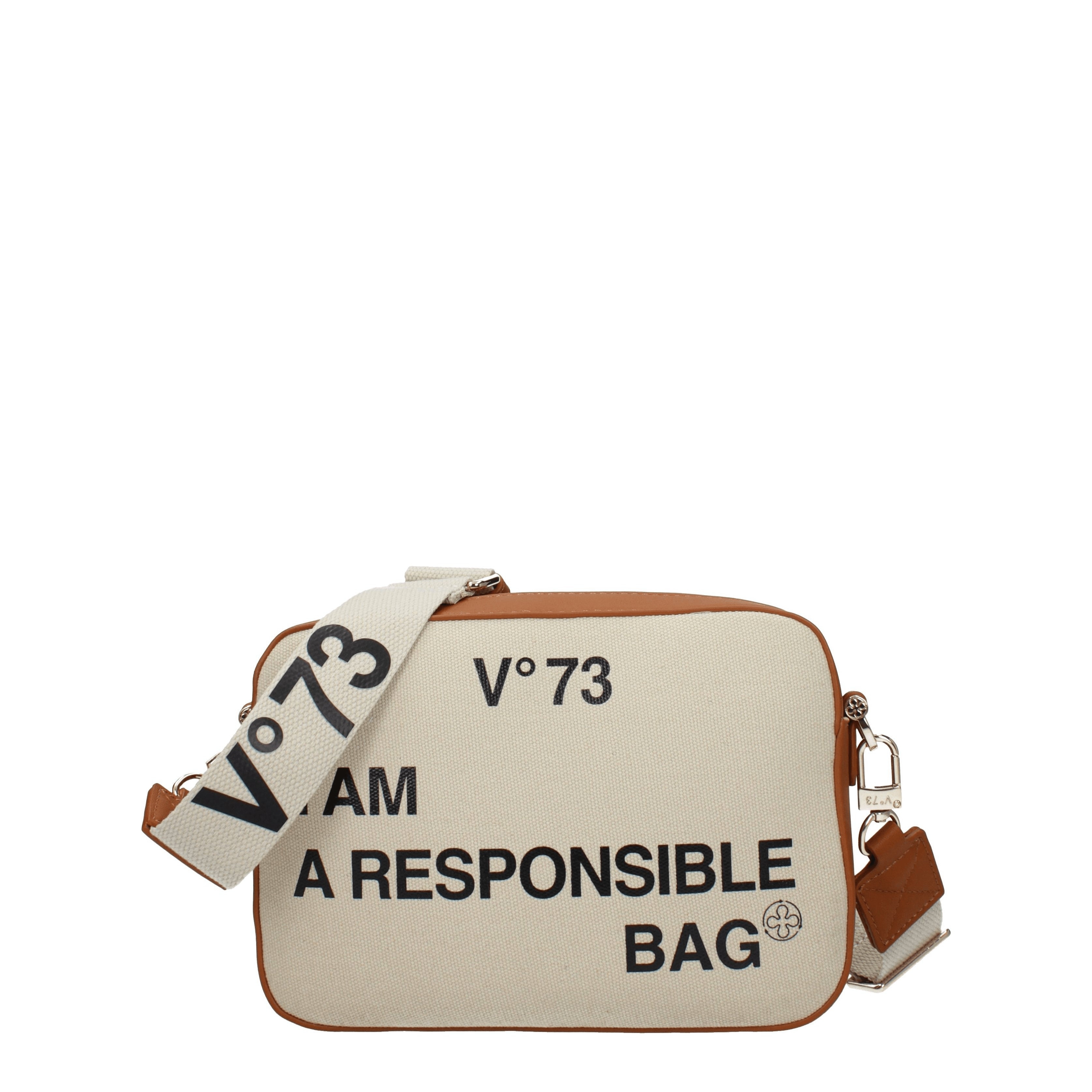 [V°73] Cross body bag SS26 73BS6AF04NATURALECUOIO