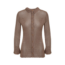 [Savannah Morrow] Cardigan SS24 RAJASTHANBUTTONUPCOPPER_COPPER