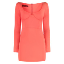 [Alex Perry] Long sleeve dress SS23 D961_STRAWBERRY