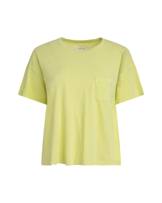 [The Great] T-shirts Short Sleeve FW23 T667002_LIMEZ