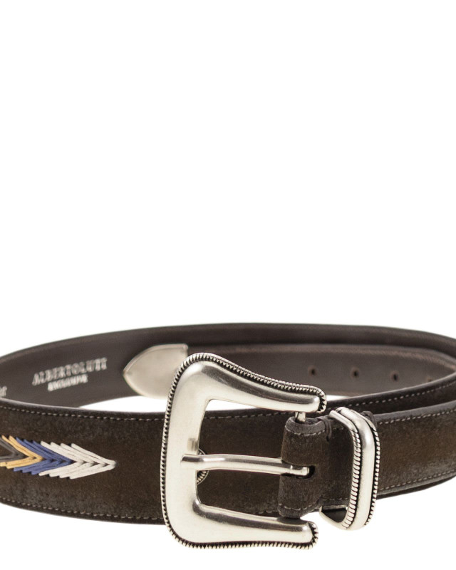 [ALBERTO LUTI] Belt CO 917/35 MORO
