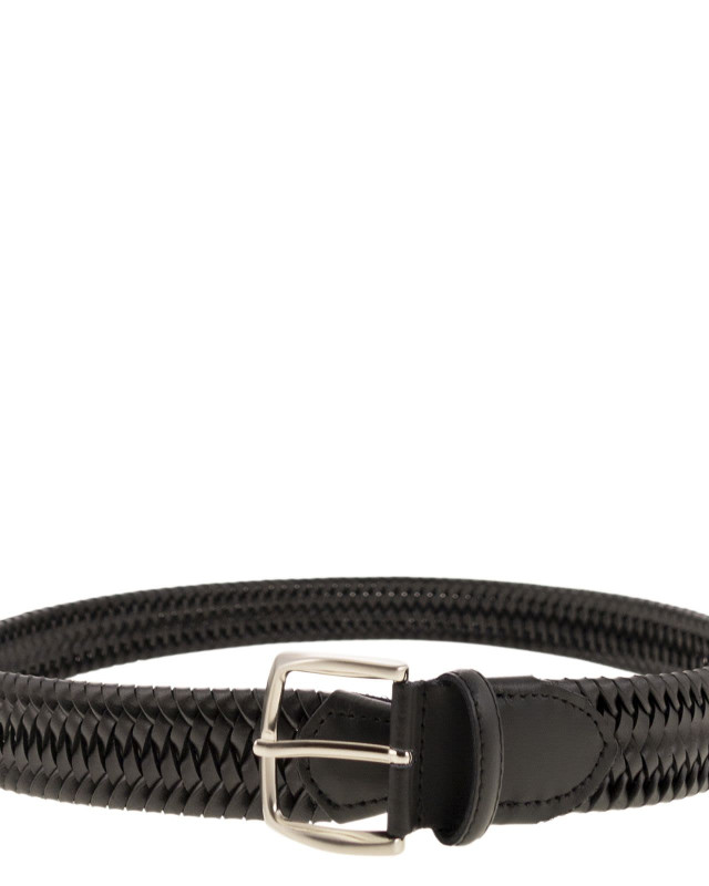 [ALBERTO LUTI] Belt CO ELASTICO CERATO NEW NERO