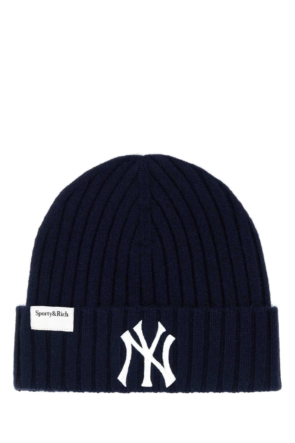 [SPORTY & RICH] Beanie FW25 AC066610675BL106 DARKNAVY