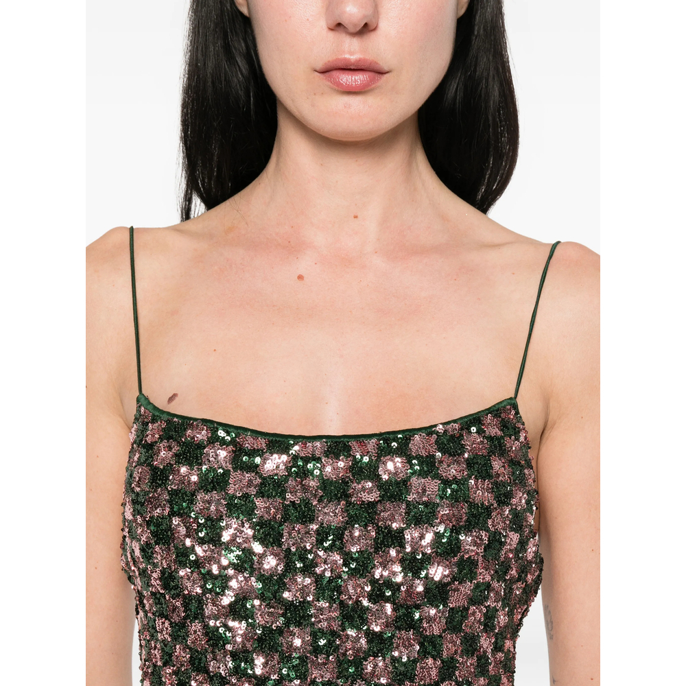 [OSEREE] Sleeveless dress SS26 CDS261 SEQUINS GREPK