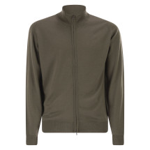 [JOHN SMEDLEY] Zip Up FW25 CLAYGATE MANSFIELD GREEN