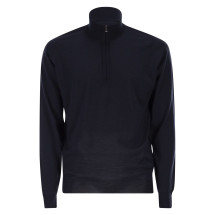[JOHN SMEDLEY] Knitwear FW25 BARROW BLACK MIDNIGHT