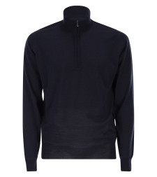 [JOHN SMEDLEY] Knitwear FW25 BARROW BLACK MIDNIGHT