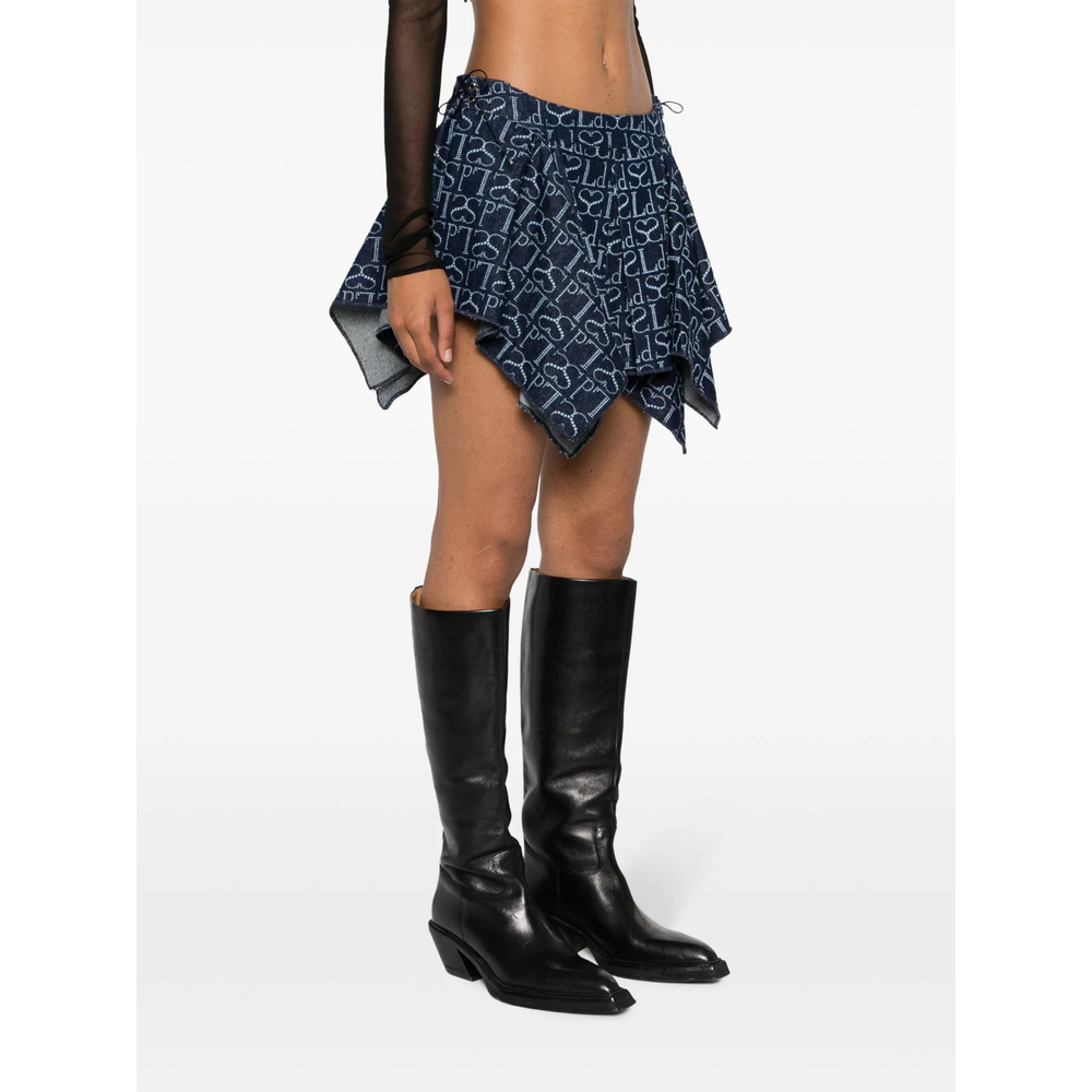 [Ludovic De Saint Sernin] Mini skirt FW23 SK003W DEN001 INDIG