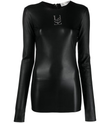 [Ludovic De Saint Sernin] T-shirts Long Sleeve FW23 TP003U LEA002 BLACK