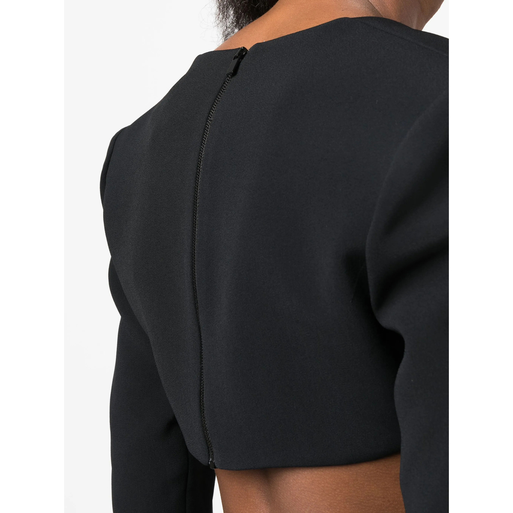 [David Koma] T-shirts Long Sleeve FW23 PF23DK11TA  BLACK