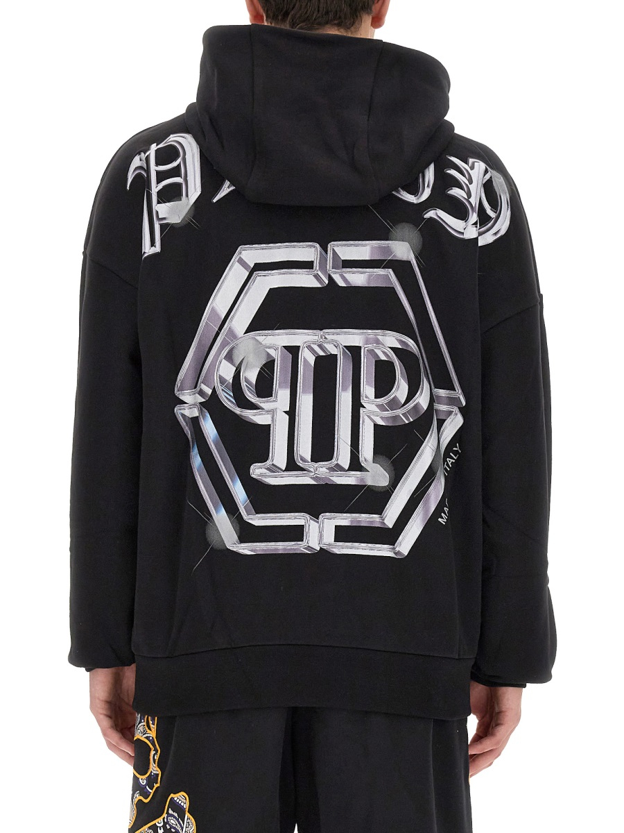 [Philipp Plein] Hoodie FW23 MJB3071_PJ0002N02