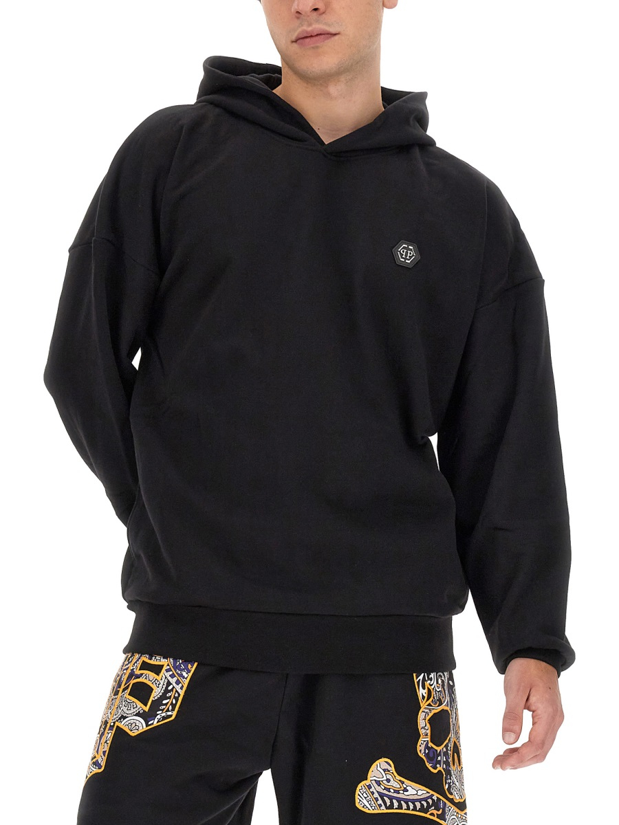 [Philipp Plein] Hoodie FW23 MJB3071_PJ0002N02