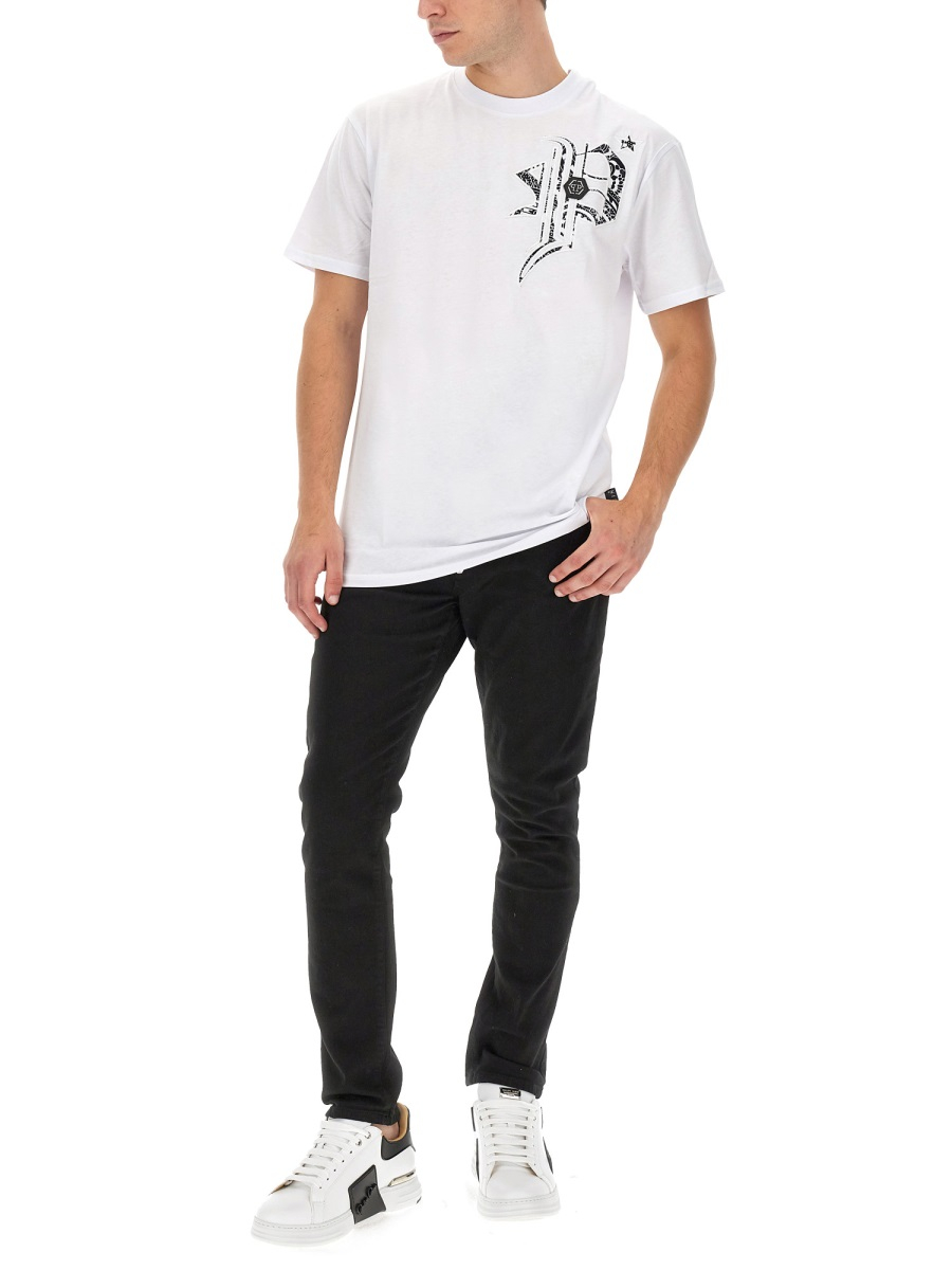 [Philipp Plein] T-shirts Short Sleeve FW23 MTK6398_PJY002N01