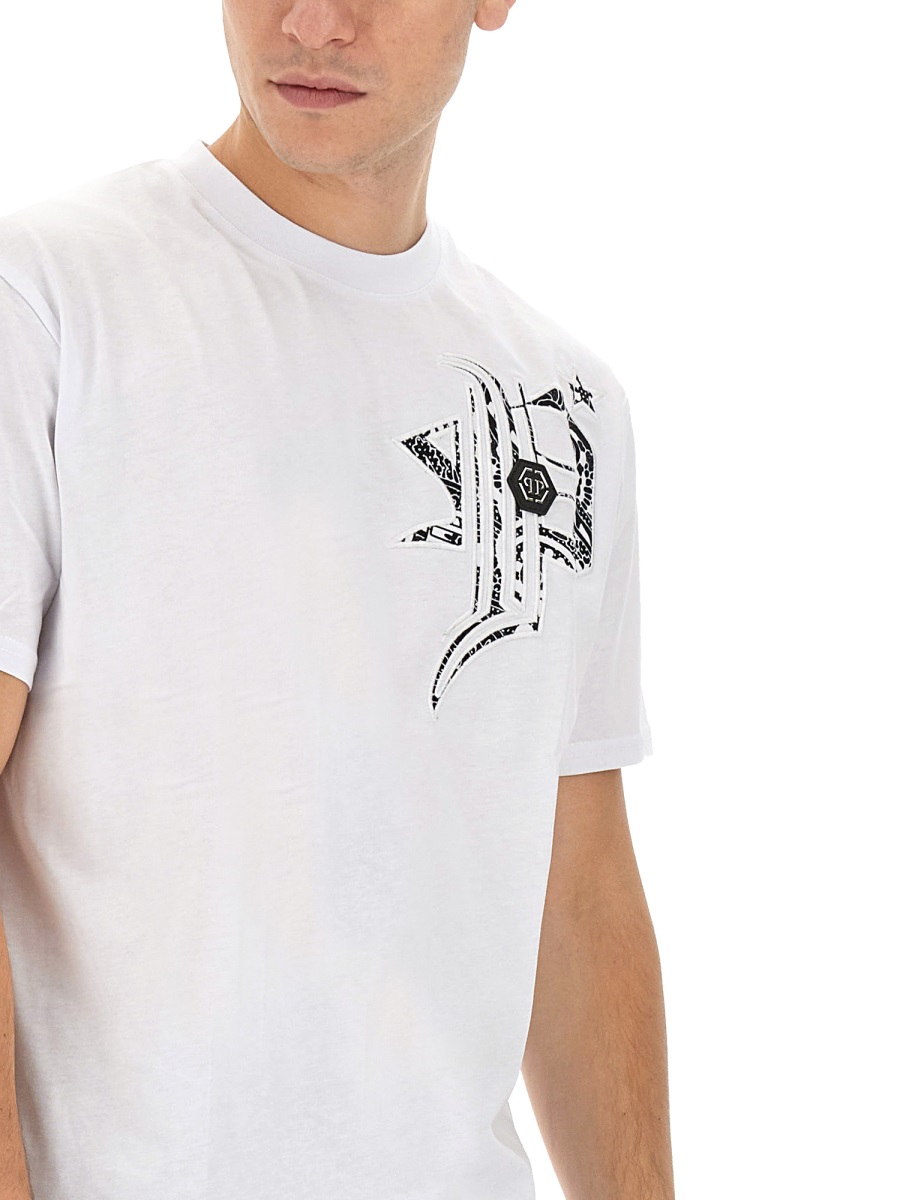 [Philipp Plein] T-shirts Short Sleeve FW23 MTK6398_PJY002N01