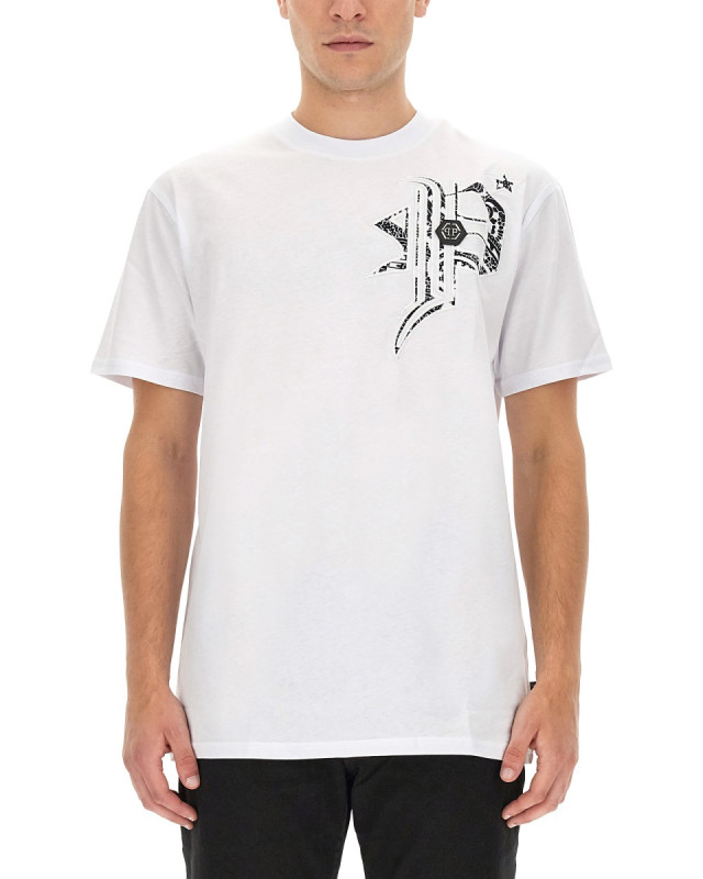 [Philipp Plein] T-shirts Short Sleeve FW23 MTK6398_PJY002N01