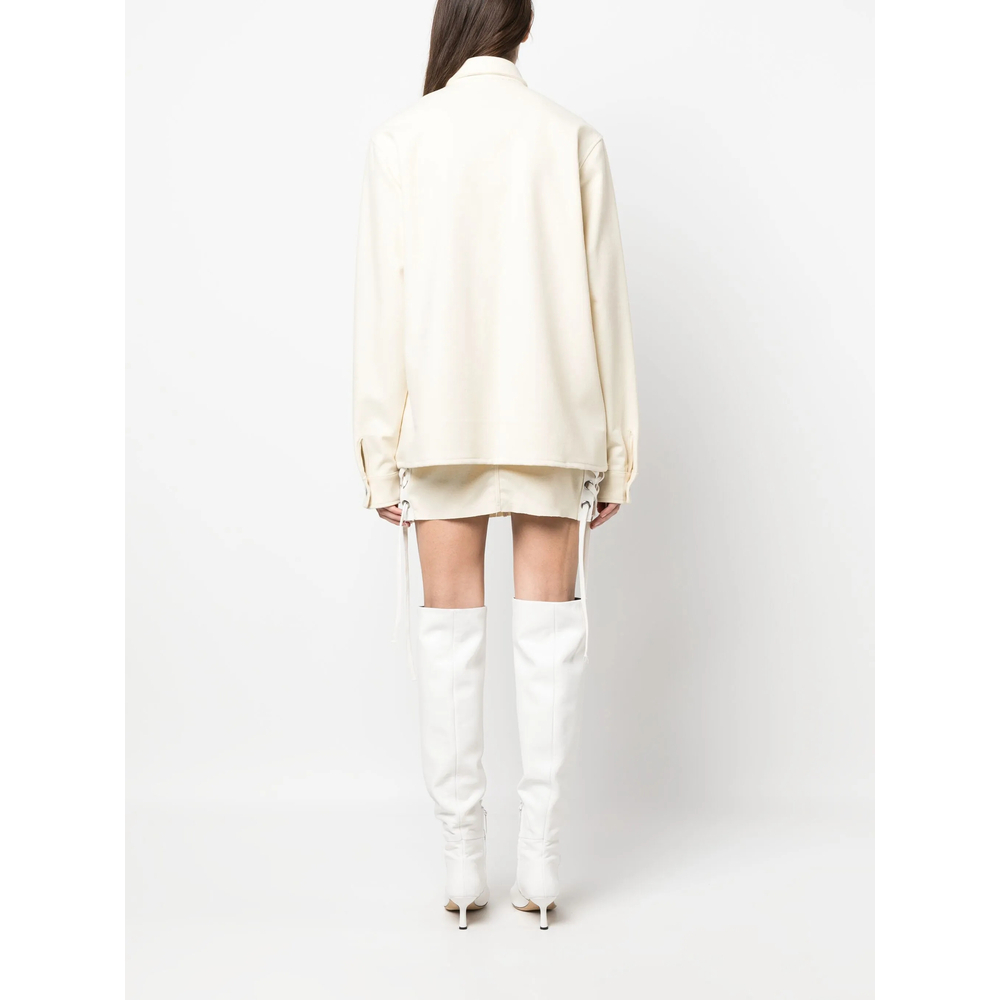 [Julfer] Shirts Long Sleeve FW23 ALEX JACKET  IVORY