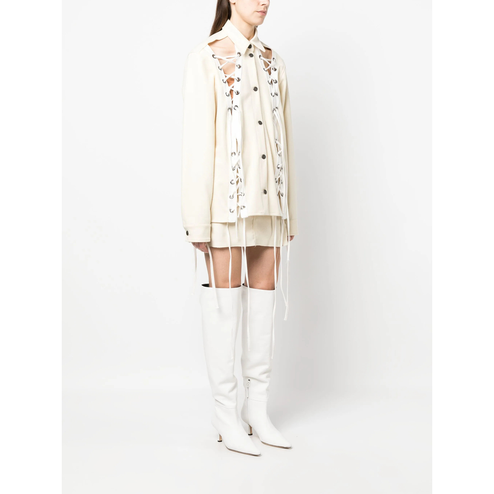 [Julfer] Shirts Long Sleeve FW23 ALEX JACKET  IVORY