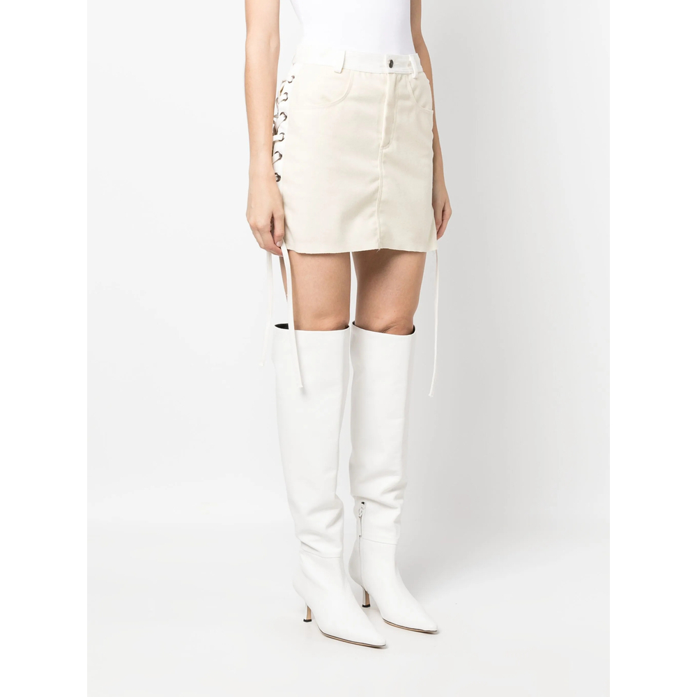 [Julfer] Mini skirt FW23 ALEX SKIRT  IVORY