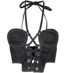 [Julfer] Tank top FW23 X-TINA TOP  BLACK