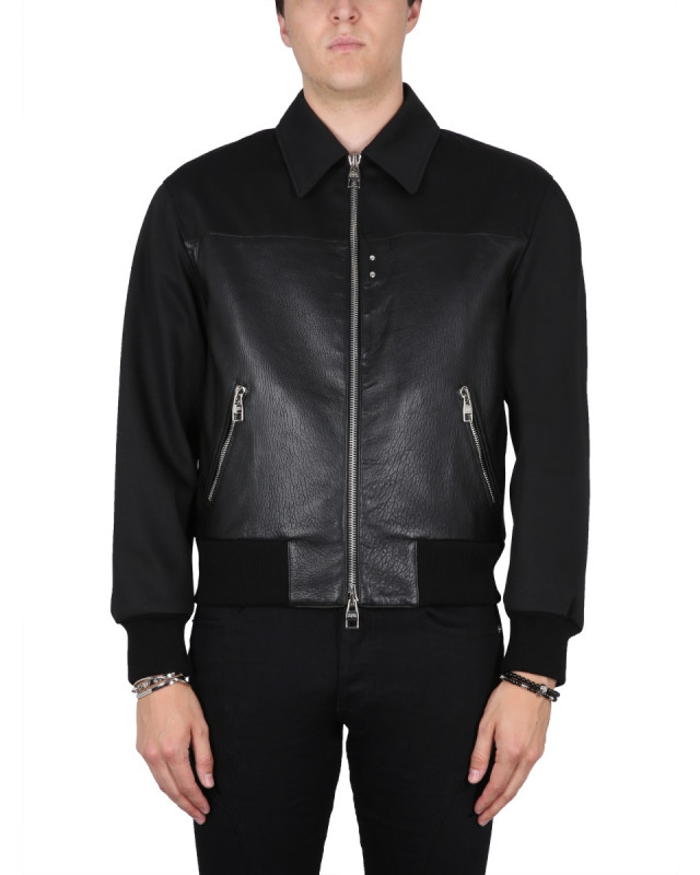 [Alexander McQueen] Leather Jacket FW23 751991_Q5HXS1000