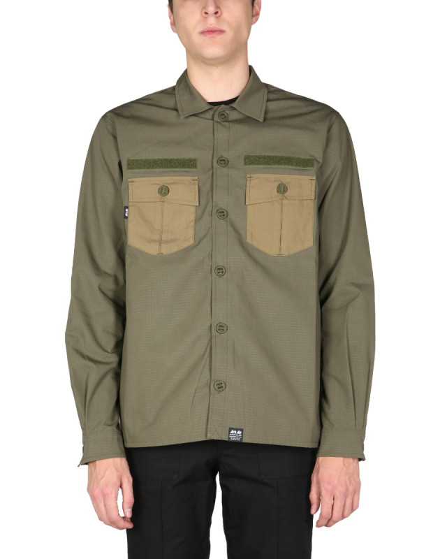 [ARKAIR] Shirts Long Sleeve FW21 A113AA-P_OLIVEGREEN