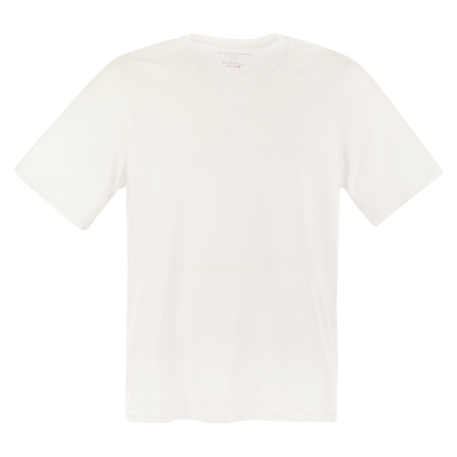 [Majestic] T-shirts Short Sleeve SS24 S24M296 HTS216 001