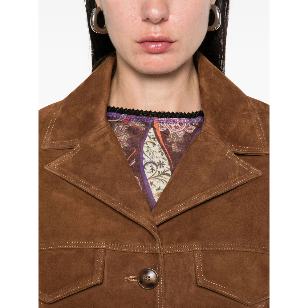 [Siedres] Leather Jacket FW25 WPF25CJ05 ASEAN BROWN