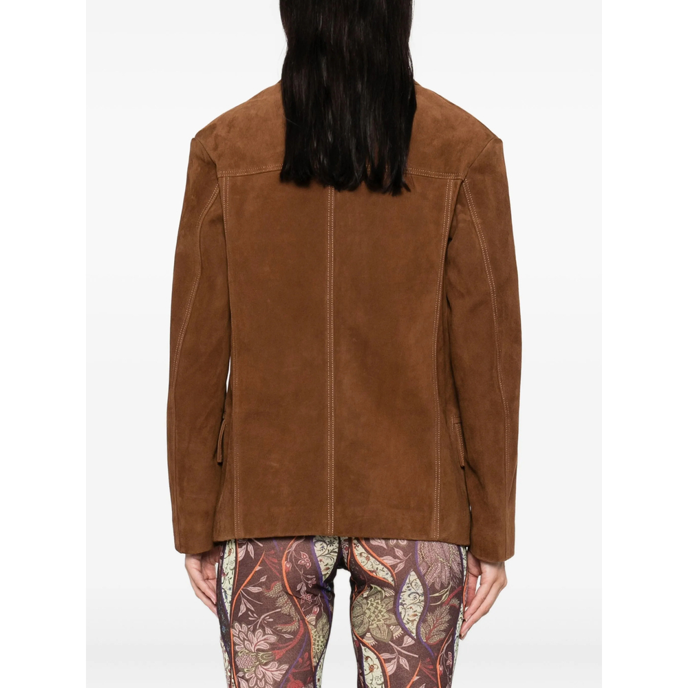 [Siedres] Leather Jacket FW25 WPF25CJ05 ASEAN BROWN