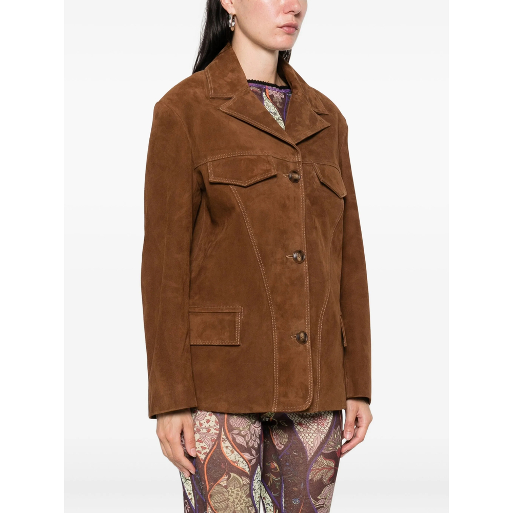 [Siedres] Leather Jacket FW25 WPF25CJ05 ASEAN BROWN