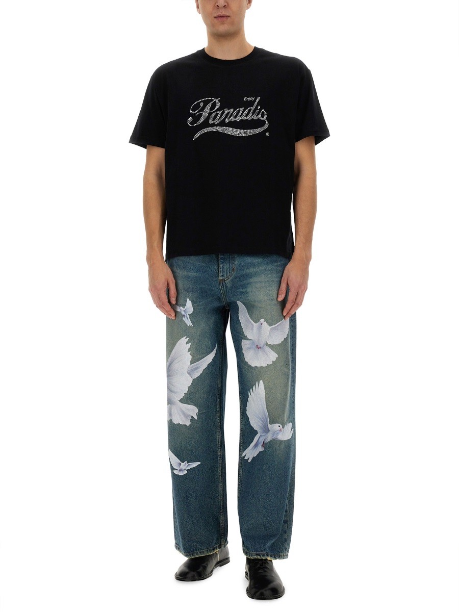 [3.paradis] T-shirts Short Sleeve SS25 SS25100_BLACK