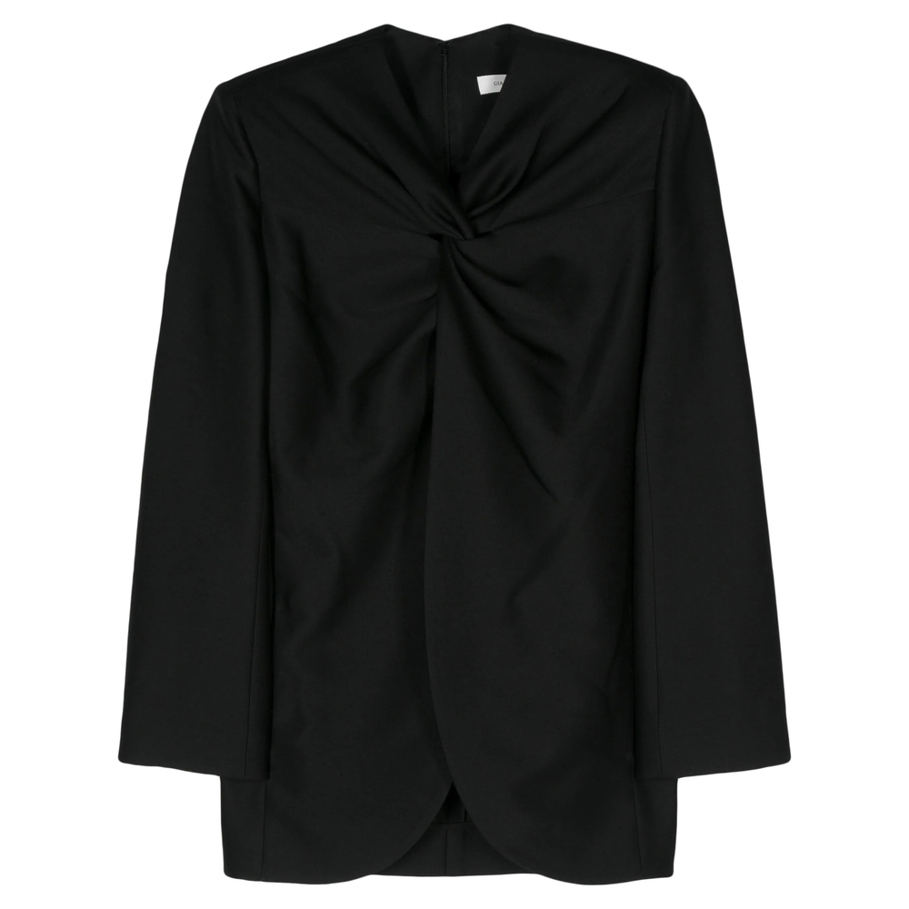 [Gia Studios] Blouse SS24 JA003  BLACK