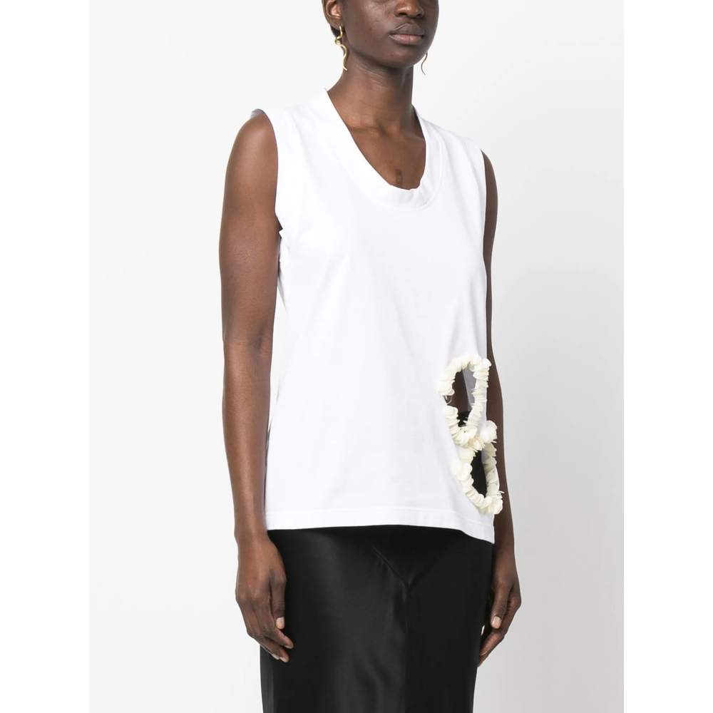 [Calcaterra] Tank top SS23 T20R TEX19 WHITE