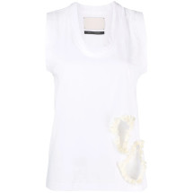 [Calcaterra] Tank top SS23 T20R TEX19 WHITE