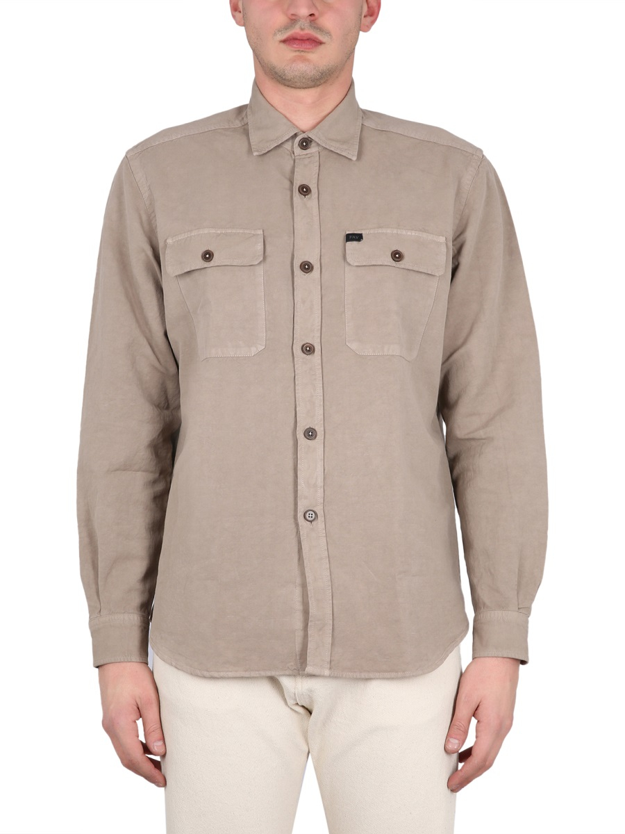 [Fay] Shirts Long Sleeve SS23 NCMA146260T_VBGC017