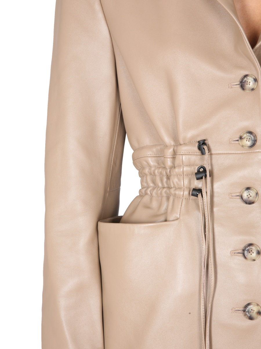 [The Mannei] Long sleeve dress FW22 IRBID_BEIGE
