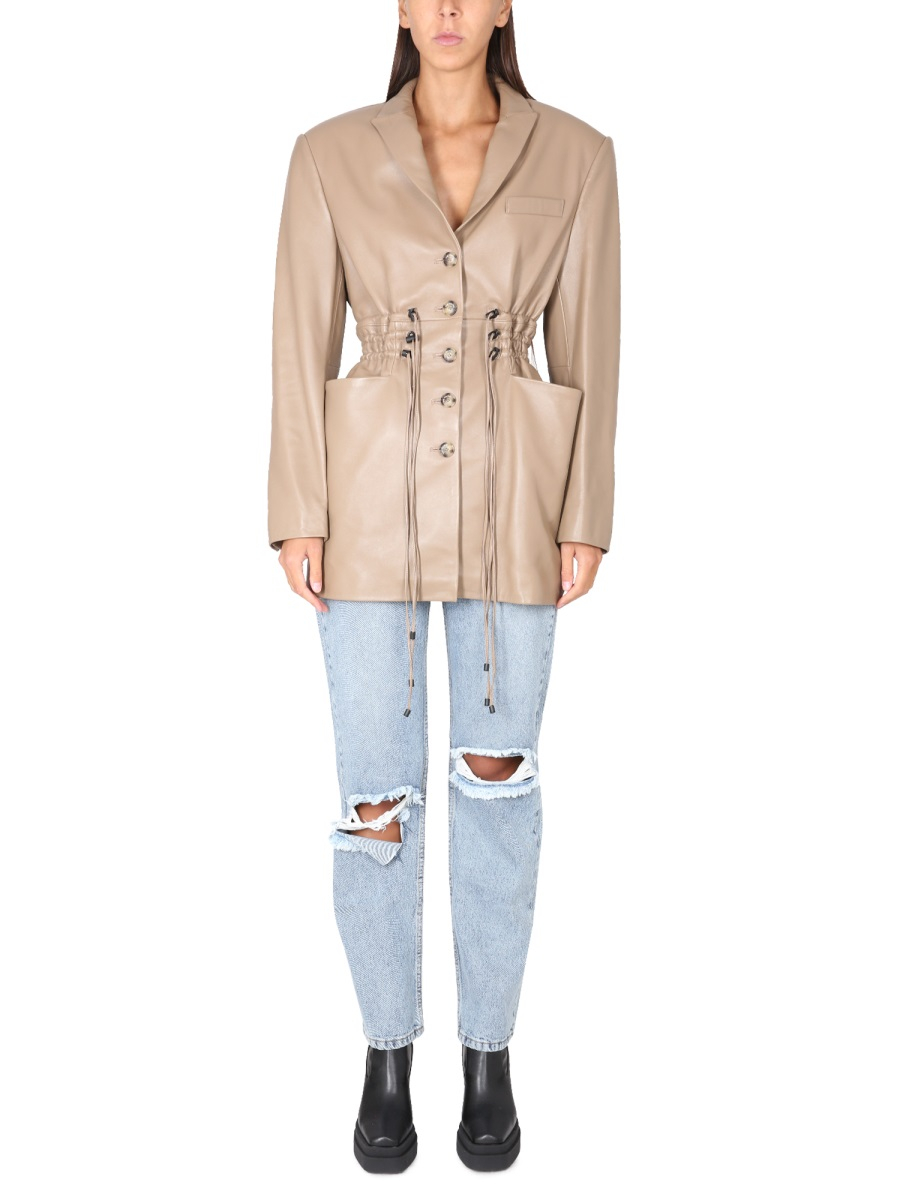 [The Mannei] Long sleeve dress FW22 IRBID_BEIGE