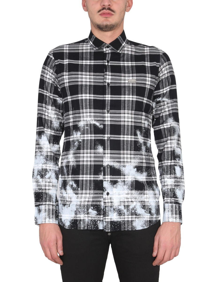 [Philipp Plein] Shirts Long Sleeve FW22 AABCMRP1837_PTE003N02