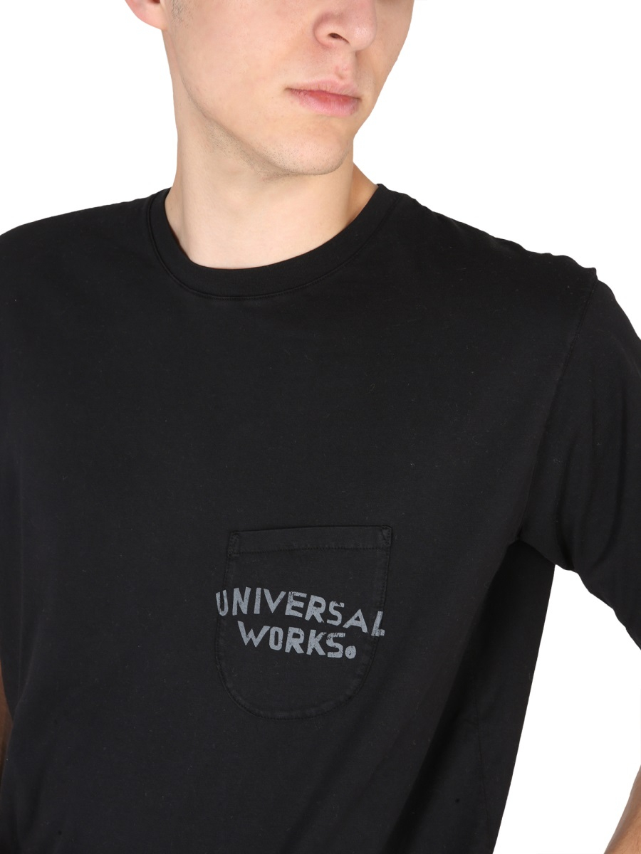 [UNIVERSAL WORKS] T-shirts Short Sleeve FW22 27730_BLACK