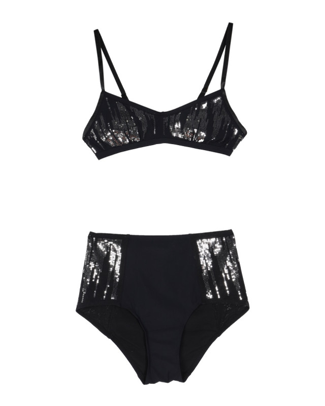 [HUALA] Brassiere panties set SS22 HUS19B02_SEQUIN
