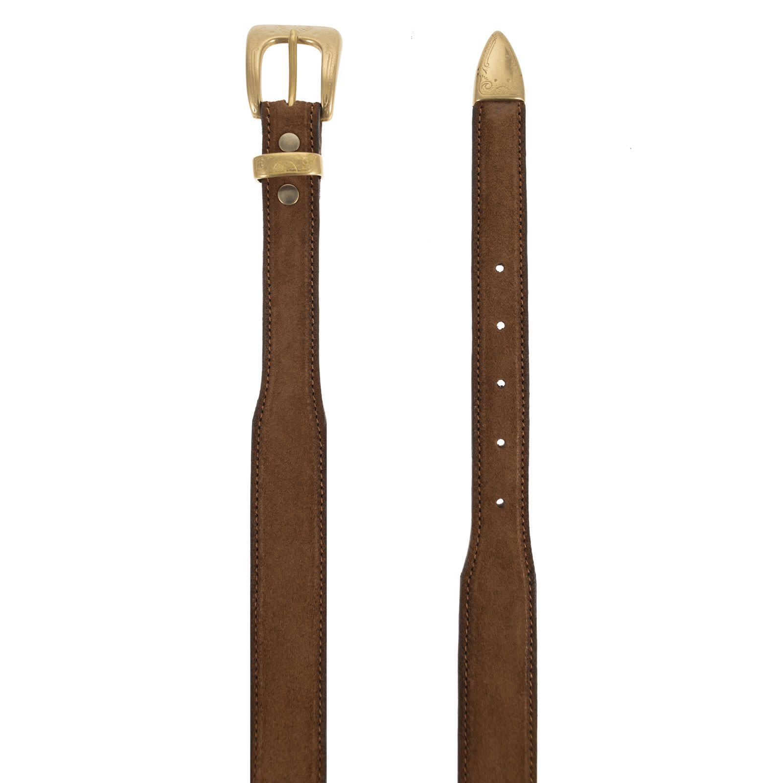 [ALBERTO LUTI] Belt SS26 313/35 BRUCIATO