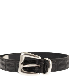 [ALBERTO LUTI] Belt SS26 830/25 NERO