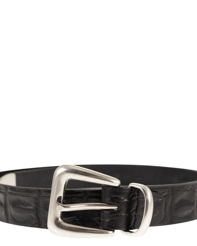 [ALBERTO LUTI] Belt SS26 830/25 NERO