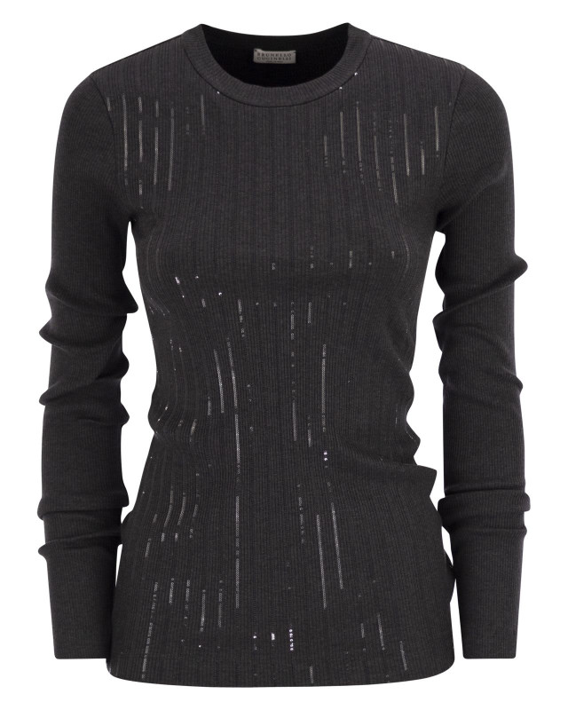 [Brunello Cucinelli] T-shirts Long Sleeve FW25 MG902EI400 C390