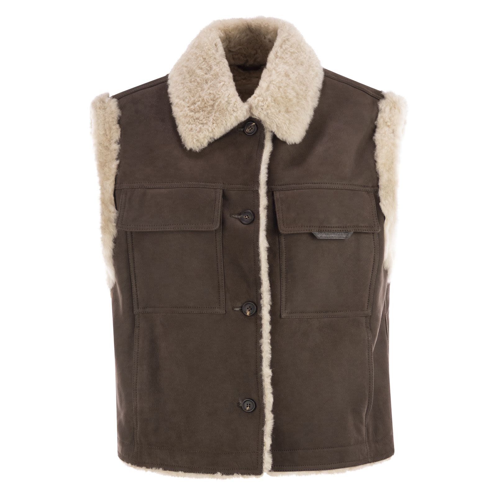 [Brunello Cucinelli] Vest FW25 MPMBP7680P C4194