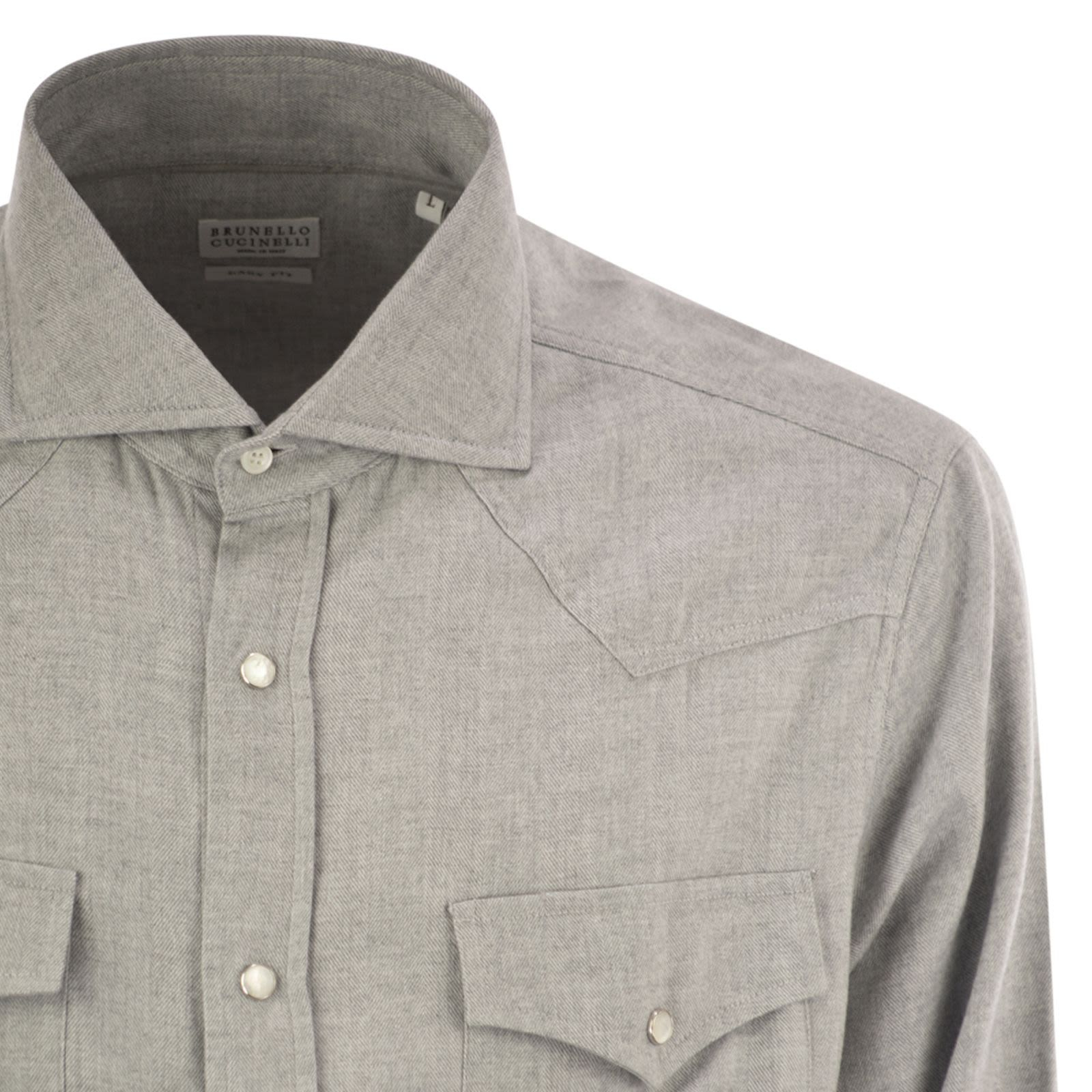 [Brunello Cucinelli] Shirts Long Sleeve FW25 MY6374008 C045